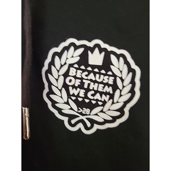 Because Of Them We Can "Nobody's Free Until Everyone's Free" Zip Sweatshirt S - Picture 3 of 6